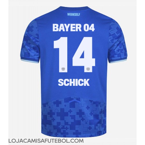 Camisa de Futebol Bayer Leverkusen Patrik Schick #14 Equipamento Alternativo 2025-26 Manga Curta